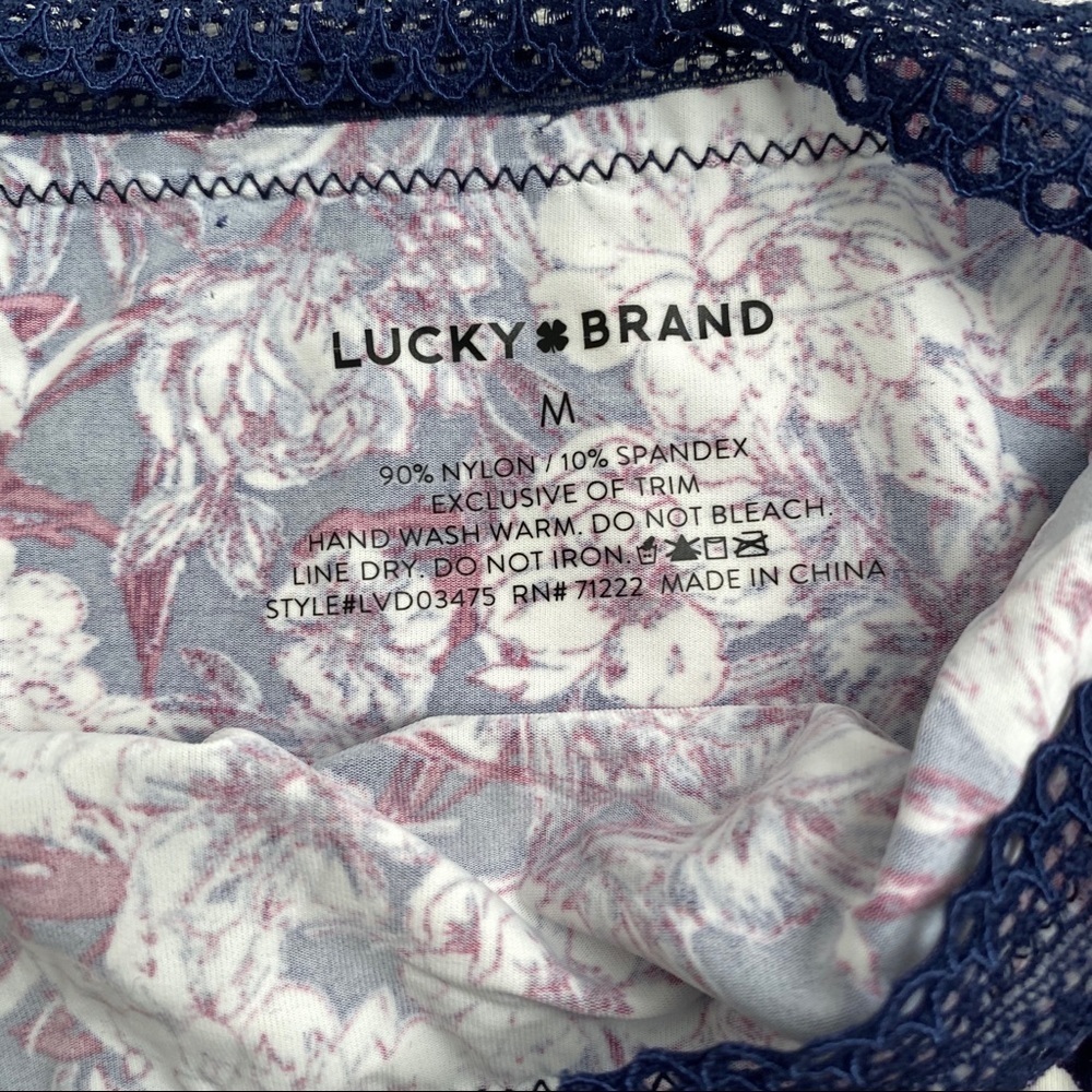 Lucky Brand multicolor violet nylon panty M - Picture 8 of 9